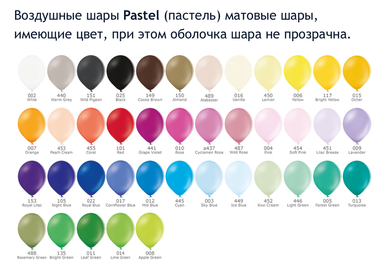 Шар пастель с обработкой