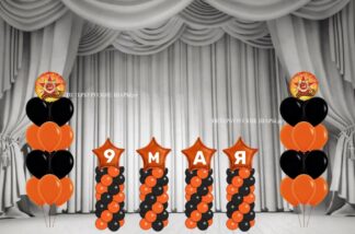 Оформление 9 мая Георгиевская лента
