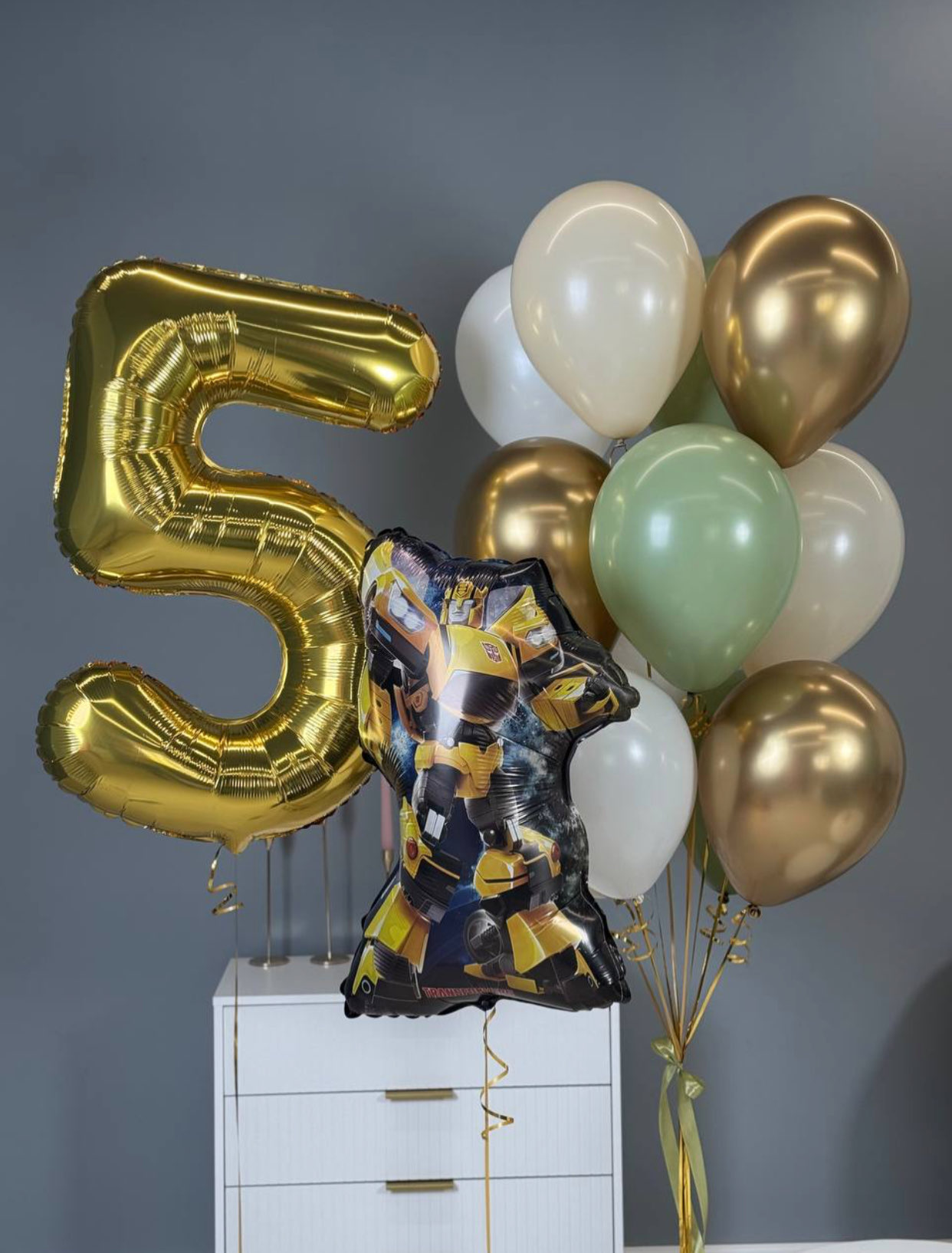 Набор Шаров Трансформер с цифрой